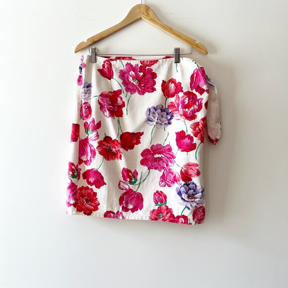 Vintage 90s Willowbend Floral Cottagecore Wrap SkirtSize 12 - Picture 2 of 5
